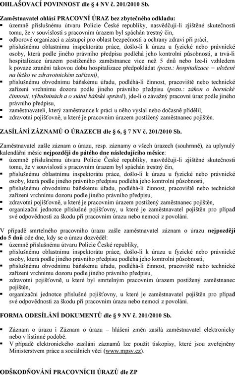 neuznání pracovního úrazu vzor|Odškodňování pracovních úrazů dle NOZ 